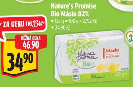 Nature's Promise Bio Máslo 82%, 125 g