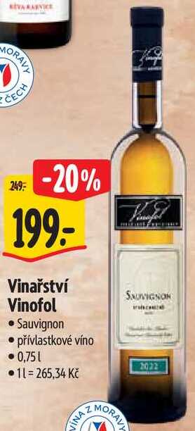 Vinařství Vinofol, 0,75 l