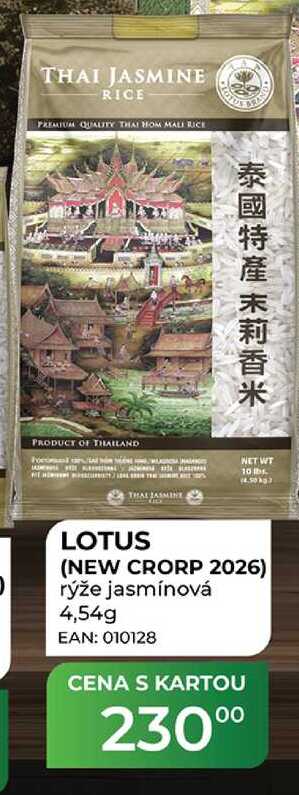 LOTUS (NEW CRORP 2026) rýže jasmínová 4,54 g
