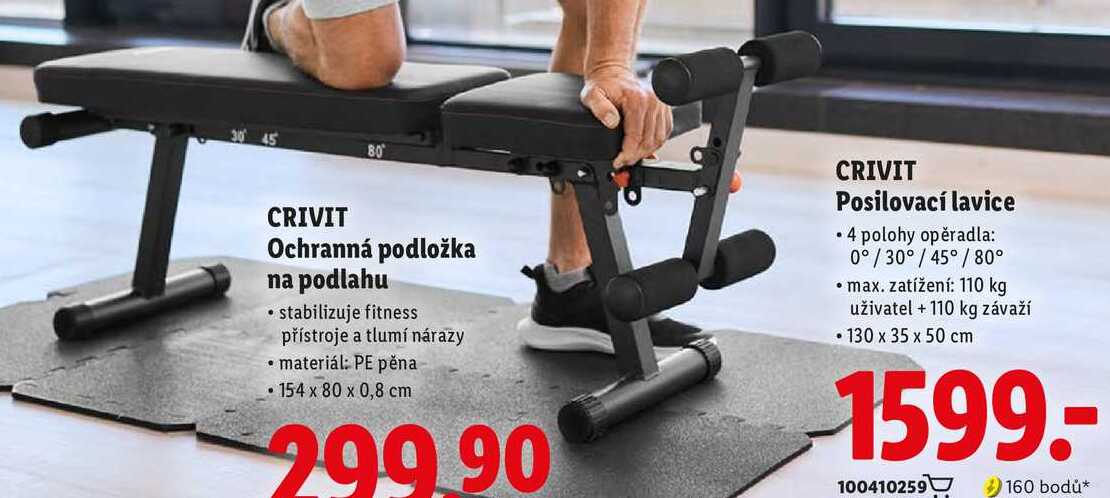 CRIVIT Posilovací lavice