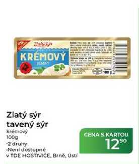 Zlatý sýr tavený sýr krémový 100 g