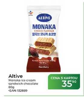 Altive Monaka ice cream sandwich chocolate 80g
