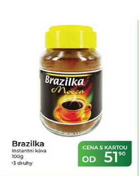 Brazilka Mocca Brazilka Instantní káva 100g  
