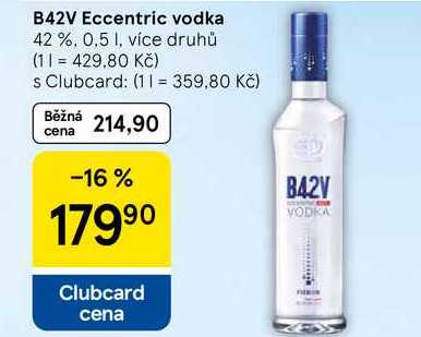 B42V Eccentric vodka 42 %, 0,5 l