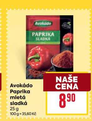 Avokádo Paprika mletá sladká 25 g