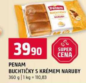 PENAM BUCHTIČKY S KRÉMEM NARUBY 360 g