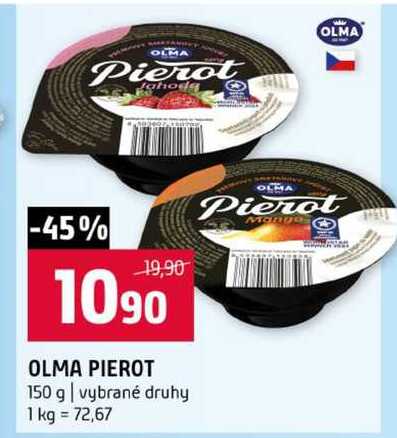 OLMA PIEROT 150 g vybrané druhy