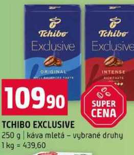 TCHIBO EXCLUSIVE 250 g káva mletá vybrané druhy 