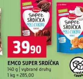EMCO SUPER SRDÍČKA 140 g vybrané druhy