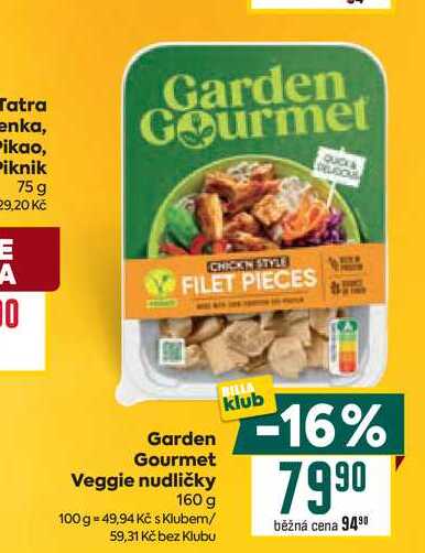 Garden Gourmet Veggie nudličky 160 g