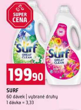 SURF 60 dávek vybrané druhy