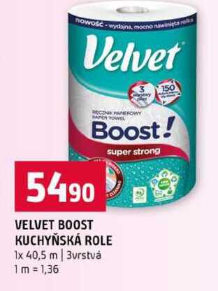 VELVET BOOST KUCHYŇSKÁ ROLE 1x 40,5 m 3vrstvá