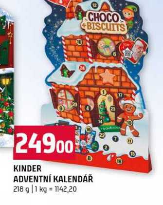 KINDER ADVENTNÍ KALENDÁŘ 218 g