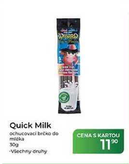 Quick Milk ochucovaci brčko do mléka 30 g