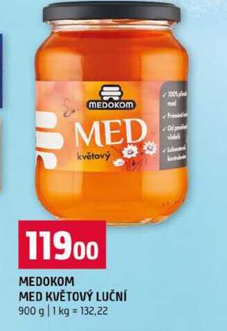MEDOKOM MED KVĚTOVÝ LUČNÍ 900 g