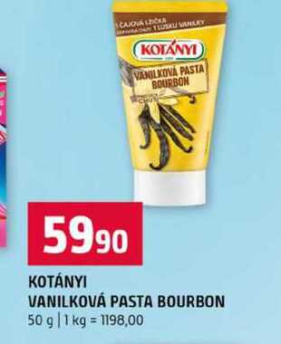 KOTANYI VANILKOVA PASTA BOURBON 50 g