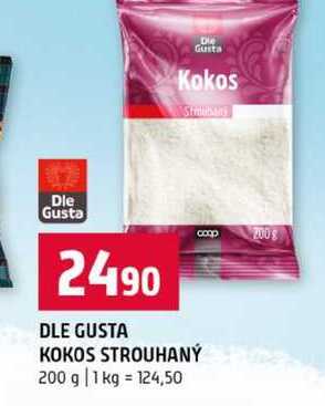 DLE GUSTA KOKOS STROUHANÝ 200 g 