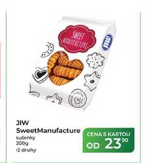 JIW SweetManufacture sušenky 200g  v akci