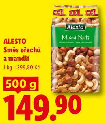 ALESTO Směs ořechů a mandlí, 500 g