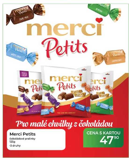 Merci Petits čokoládové pralinky 125g