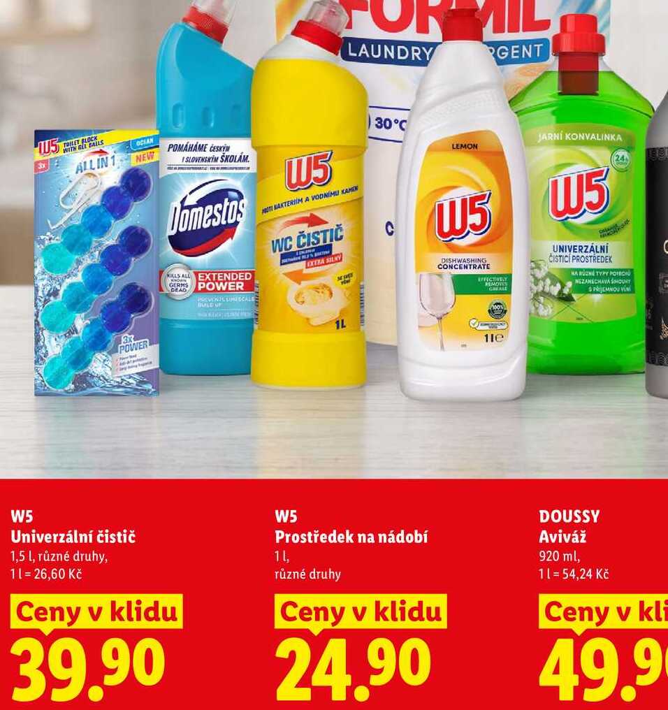 W5 Univerzální čistič, 1,5 l