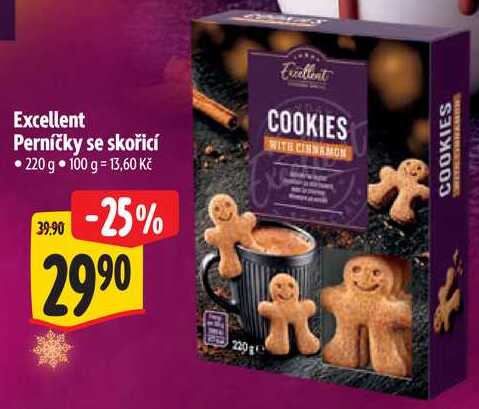 Excellent Perníčky se skořicí, 220 g
