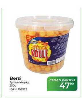Bersi Snack Sýrové koule 120g