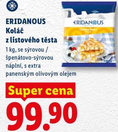 ERIDANOUS Koláč z listového těsta, 1 kg