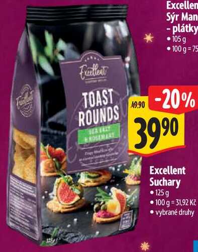 Excellent Suchary, 125 g