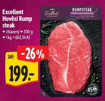 Excellent Hovězí Rump steak, 300 g