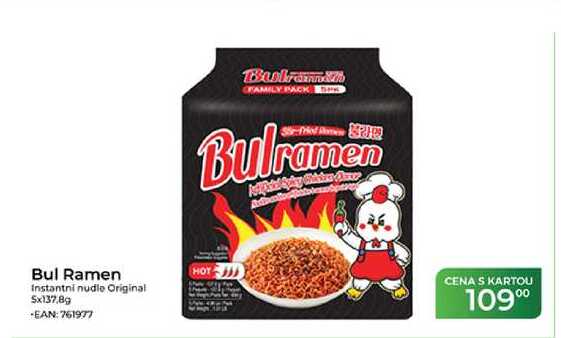 Bul Ramen Instantni nudle Original 5x137.8g