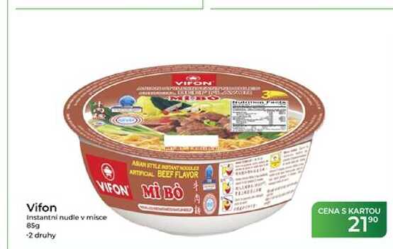 Vifon Instantní nudle v misce 85g 