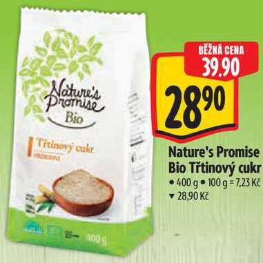 Nature's Promise Bio Třtinový cukr, 400 g