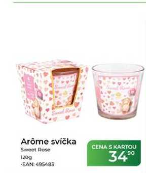 Arôme svíčka Sweet Rose 120g