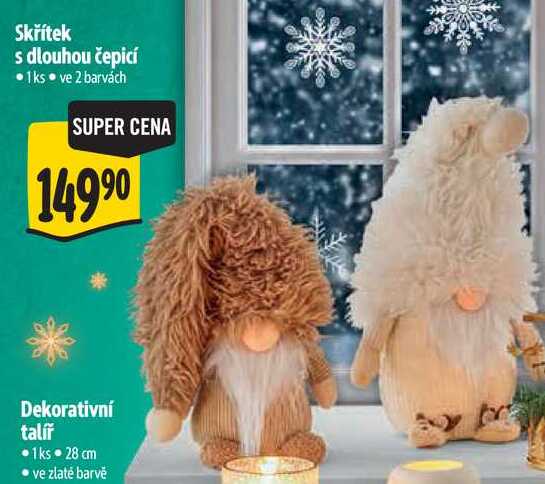 Skřítek s dlouhou čepicí, 1 ks