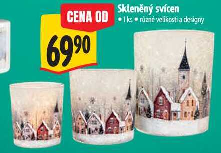 Skleněný svícen