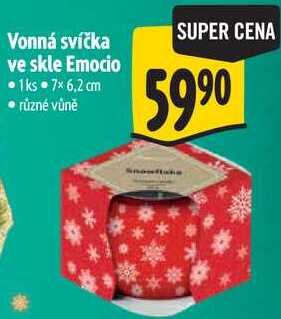 Vonná svíčka ve skle Emocio, 1 ks