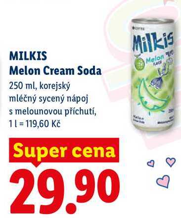 MILKIS Melon Cream Soda, 250 ml