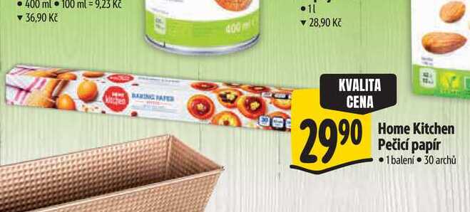   Home Kitchen Pečicí papír 1 balení 30 archů 