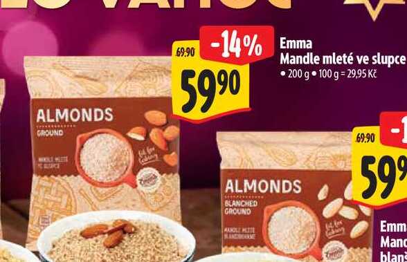 Emma Mandle mleté ve slupce 200 g