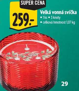 Velká vonná svíčka 1ks