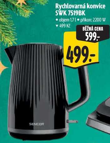 SENCOR Rychlovarná konvice SWK 7519BK