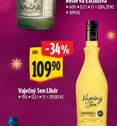 Vaječný Sen Likér 0,5 l