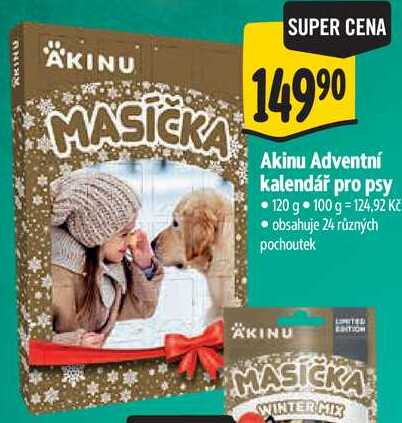 Adventní kalendář pro psy, 120 g