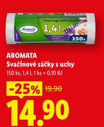AROMATA Svačinové sáčky s uchy, 150 ks