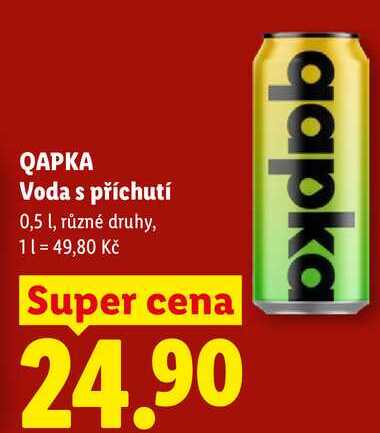 QAPKA Voda s příchutí, 0,5 l