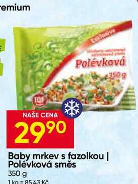 Baby mrkev s fazolkou, Polévková směs 350 g