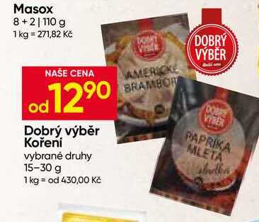 Dobrý výběr Koření vybrané druhy 15-30 g