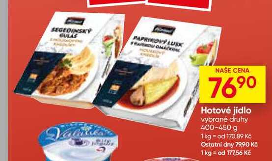 Hotové jídlo vybrané druhy 400-450 g