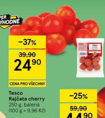 Tesco Rajčata cherry, 250 g 